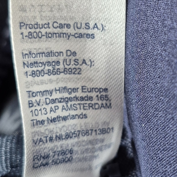 Tommy Hilfiger Navy Neoprene Tote Bag / Weekender Bag Adjustable Crossbody Strap - Picture 13 of 16